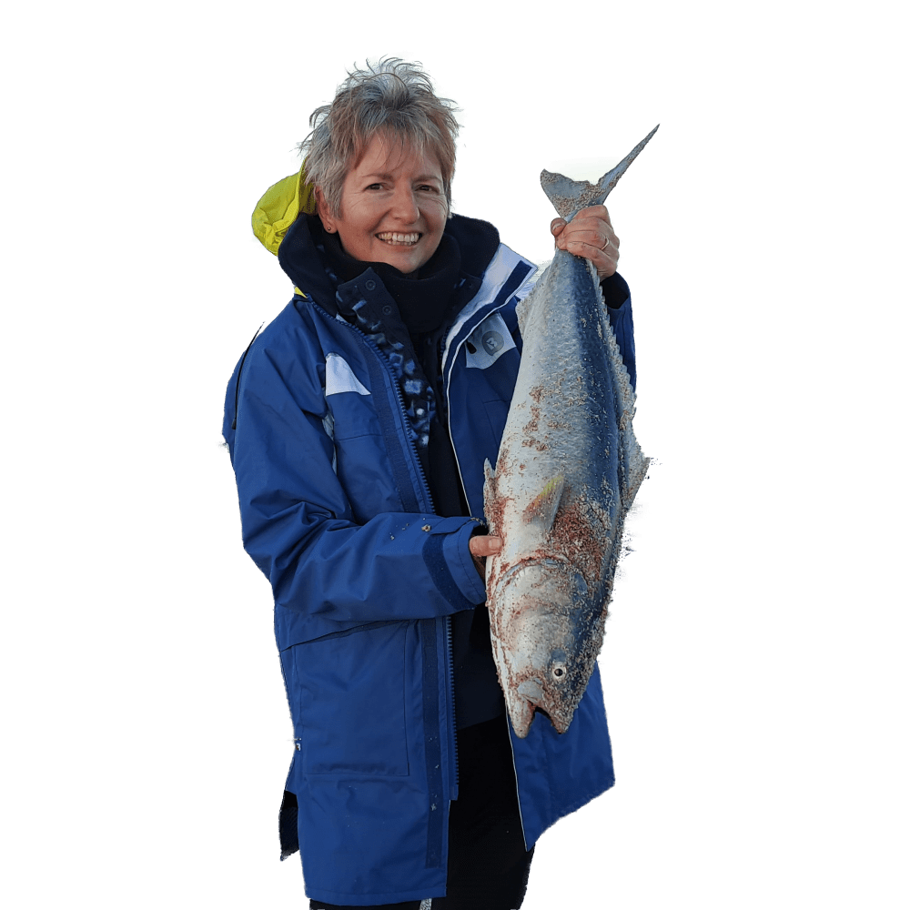 Picture of fishing sister's winning fish in the Australian Salmon Fishing Competition
