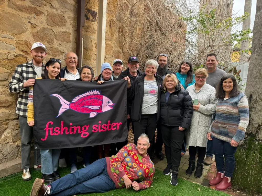 fishing sister friends catchup