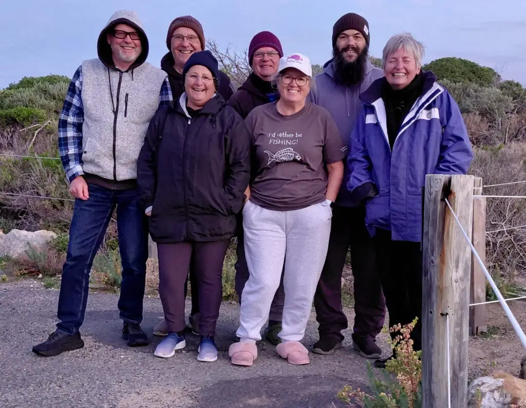 Picture of a fishing sister friends group